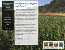 Tablet Screenshot of dillingtonhall.com